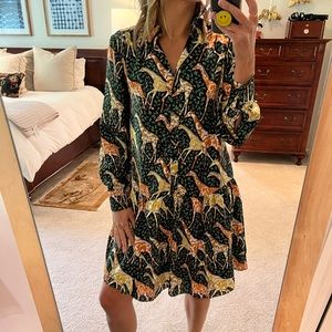 Jcrew Giraffe dress size Medium
